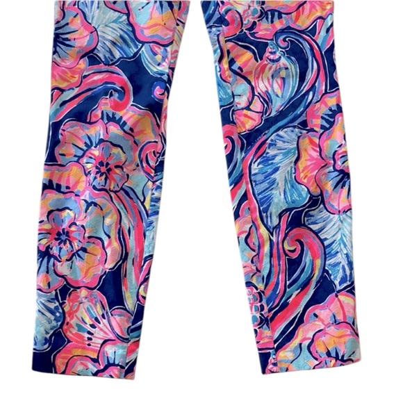 LILLY PULITZER Kelly Ankle Pants in Pink/Blue Size 12 — SIMPLY GORGEOUS!!! - Picture 7 of 10